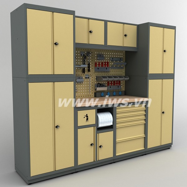 Hệ tủ chứa đồ nghề, dụng cụ 2500mm - Model: 13257